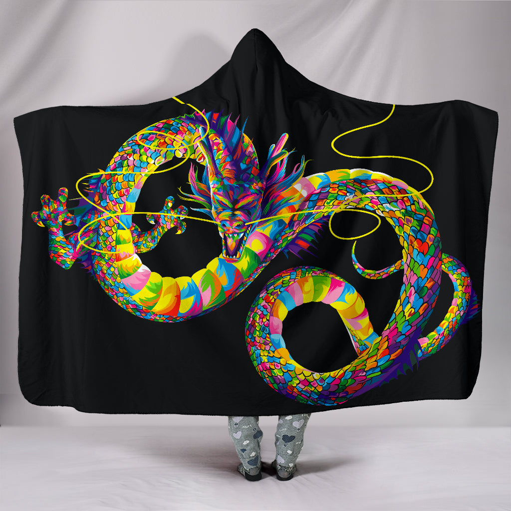 Chinese Dragon Hooded Blanket - $79.99 - 89.99