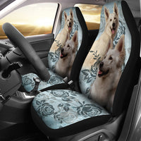 Load image into Gallery viewer, White German Shepherd Car Seat Covers
