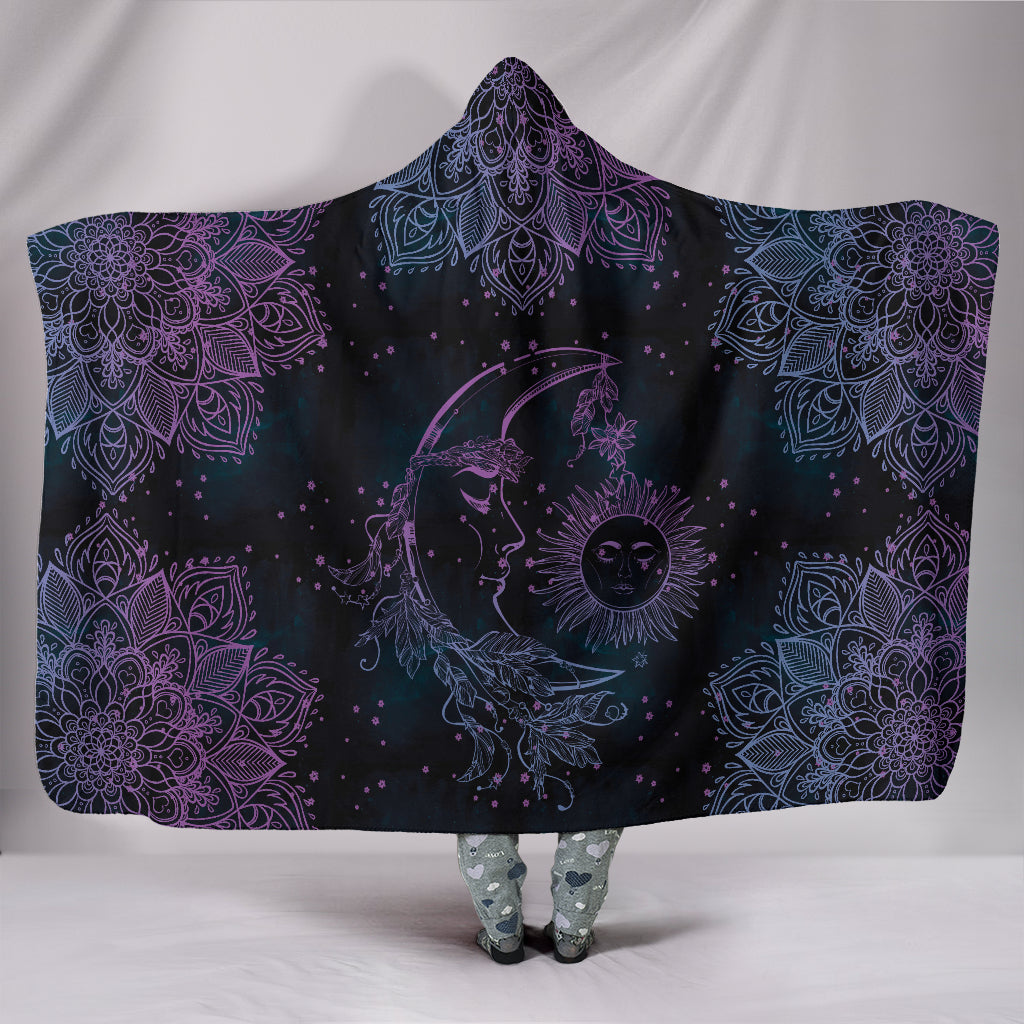Purple Sun And Moon Hooded Blanket - $79.99 - 89.99