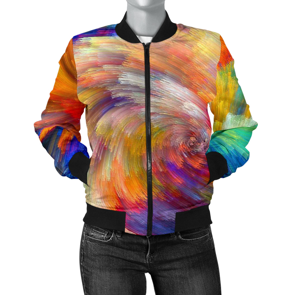 Women's Painted Colors Bomber Jacket