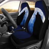 Load image into Gallery viewer, Wolf Howling Car Seat Covers
