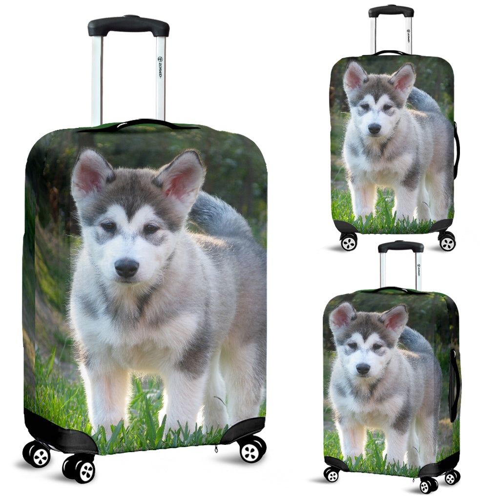 Malamute Puppy Luggage Cover