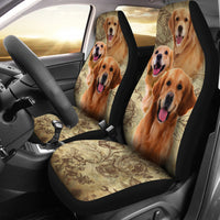 Load image into Gallery viewer, Golden Retriever Car Seat Covers (Set of 2)
