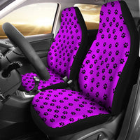 Load image into Gallery viewer, Pink Paw Prints Car Seat Covers (Set of 2)
