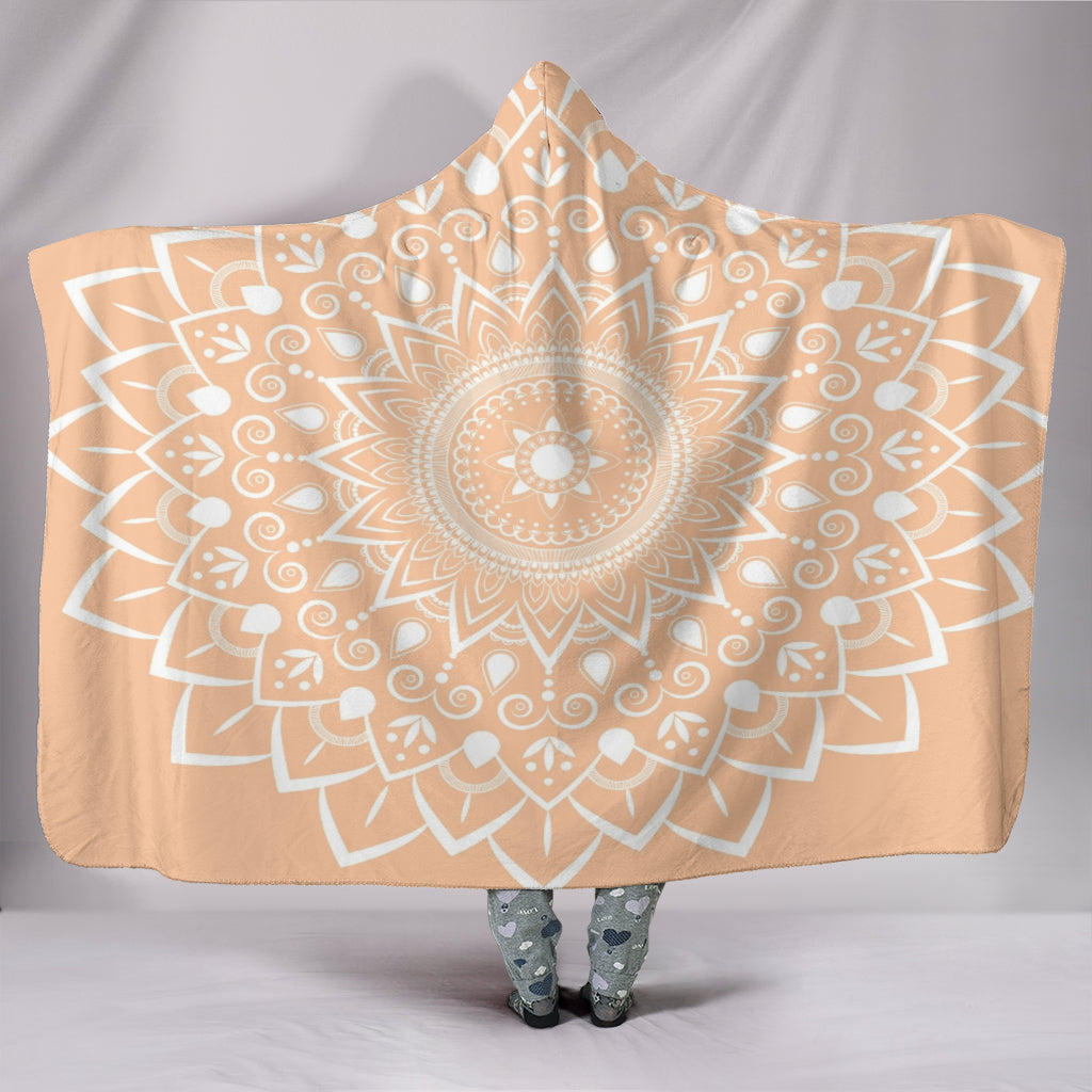 Peach Mandala Hooded Blanket - $79.99 - 89.99