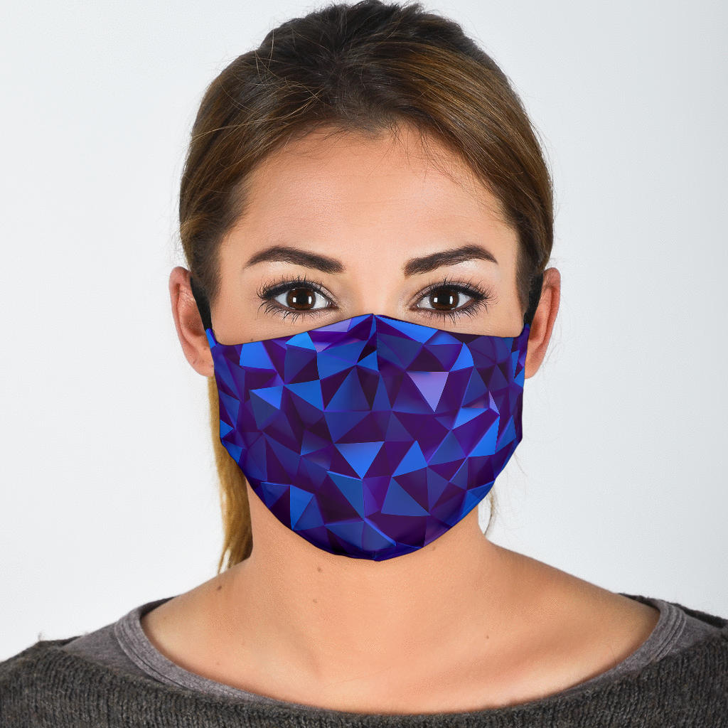 Purple Geometry Face Mask
