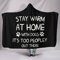 Load image into Gallery viewer, Stay Warm At Home With Dogs Hooded Blanket - $79.99 - 89.99
