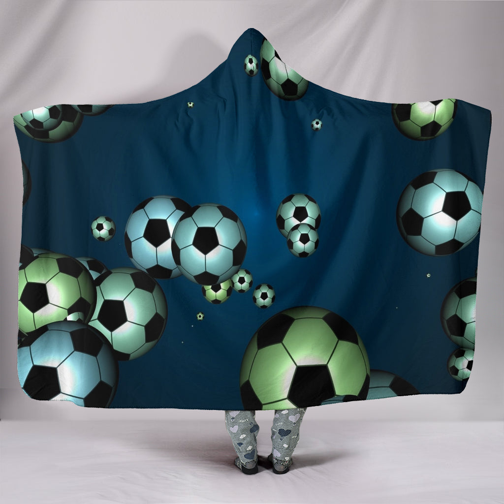 Bouncing Soccer Balls Hooded Blanket - $79.99 - 89.99