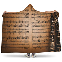 Load image into Gallery viewer, Oboe Music Hooded Blanket - $79.99 - 89.99
