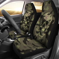 Load image into Gallery viewer, Camo Skull Car Seat Covers (Set of 2)
