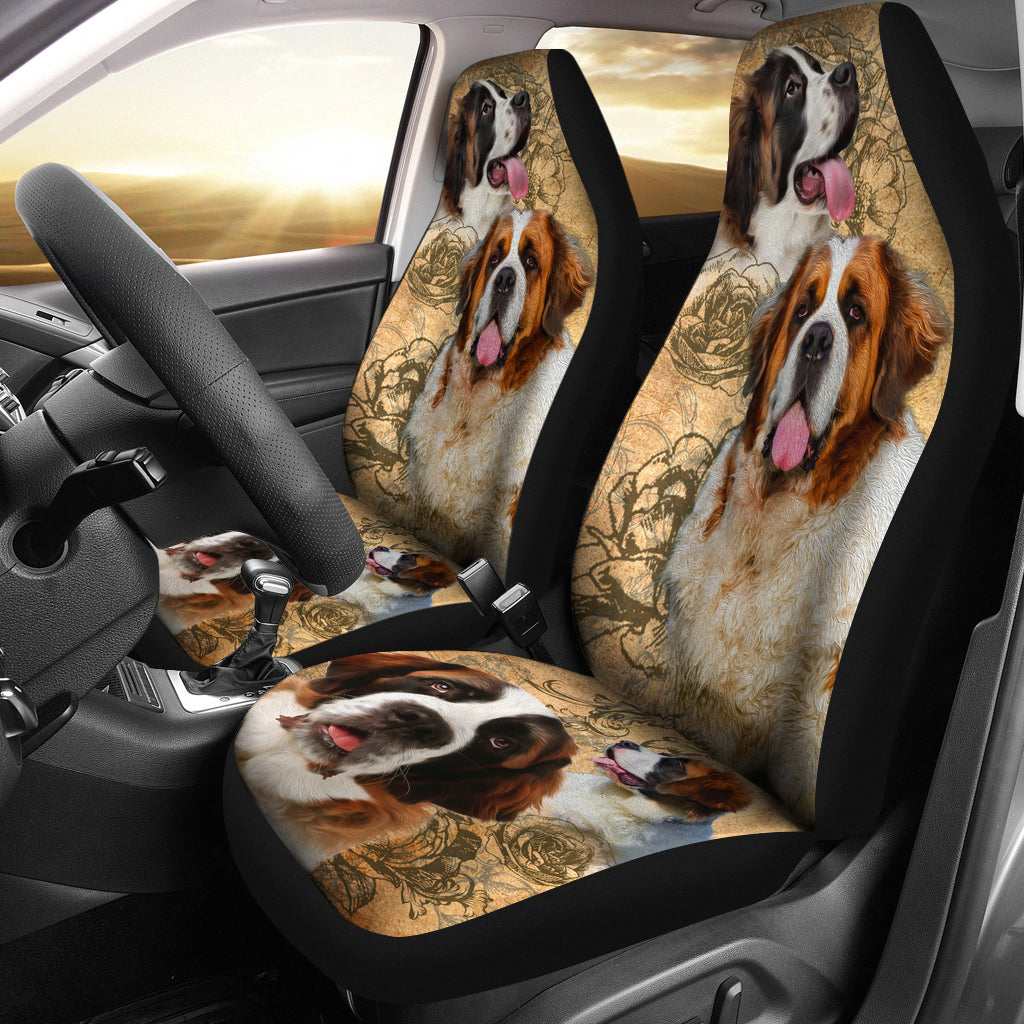Saint Bernard Car Seat Covers (Set of 2)