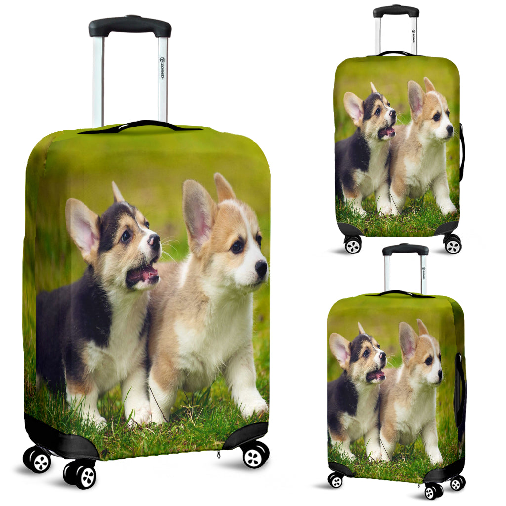 Corgi Puppies Luggage Cover