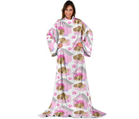 Load image into Gallery viewer, Sleeping Puppy Adult Sleeve Blanket
