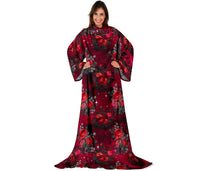 Load image into Gallery viewer, Dark Roses Adult Sleeve Blanket
