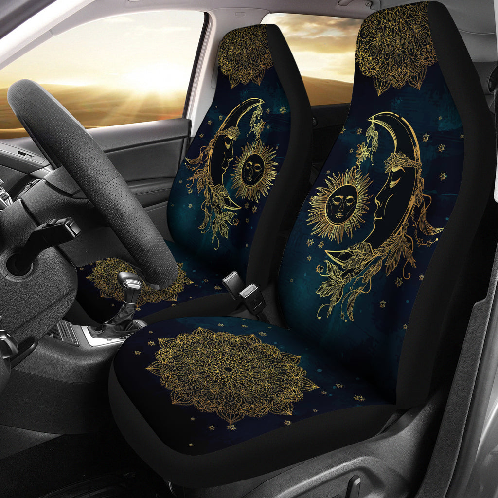 Sun And Moon Car Seat Covers (Set of 2)
