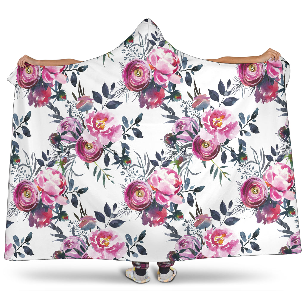 Floral Hooded Blanket - $79.99 - 89.99