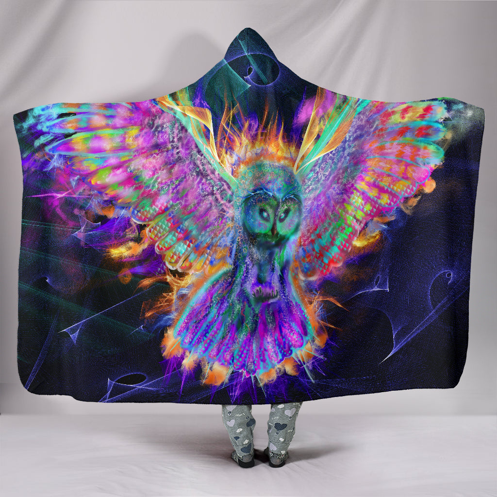 Electric Owl Hooded Blanket - $79.99 - 89.99