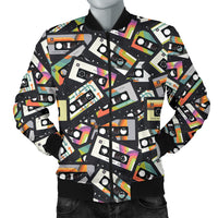 Load image into Gallery viewer, Men&#39;s Retro Cassette Tape Bomber Jacket
