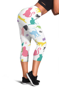 Load image into Gallery viewer, White Cat Women&#39;s Capris
