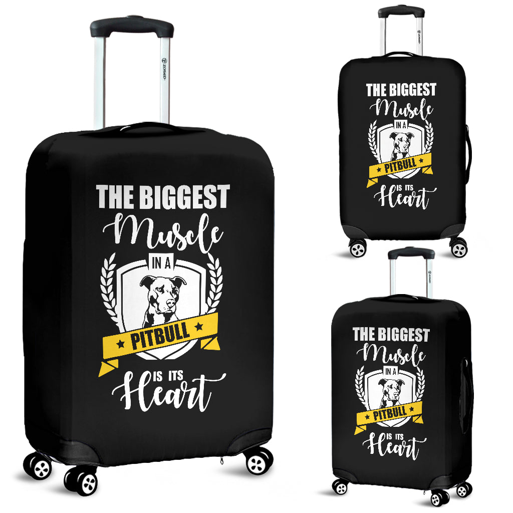Pitbull's Heart Luggage Cover