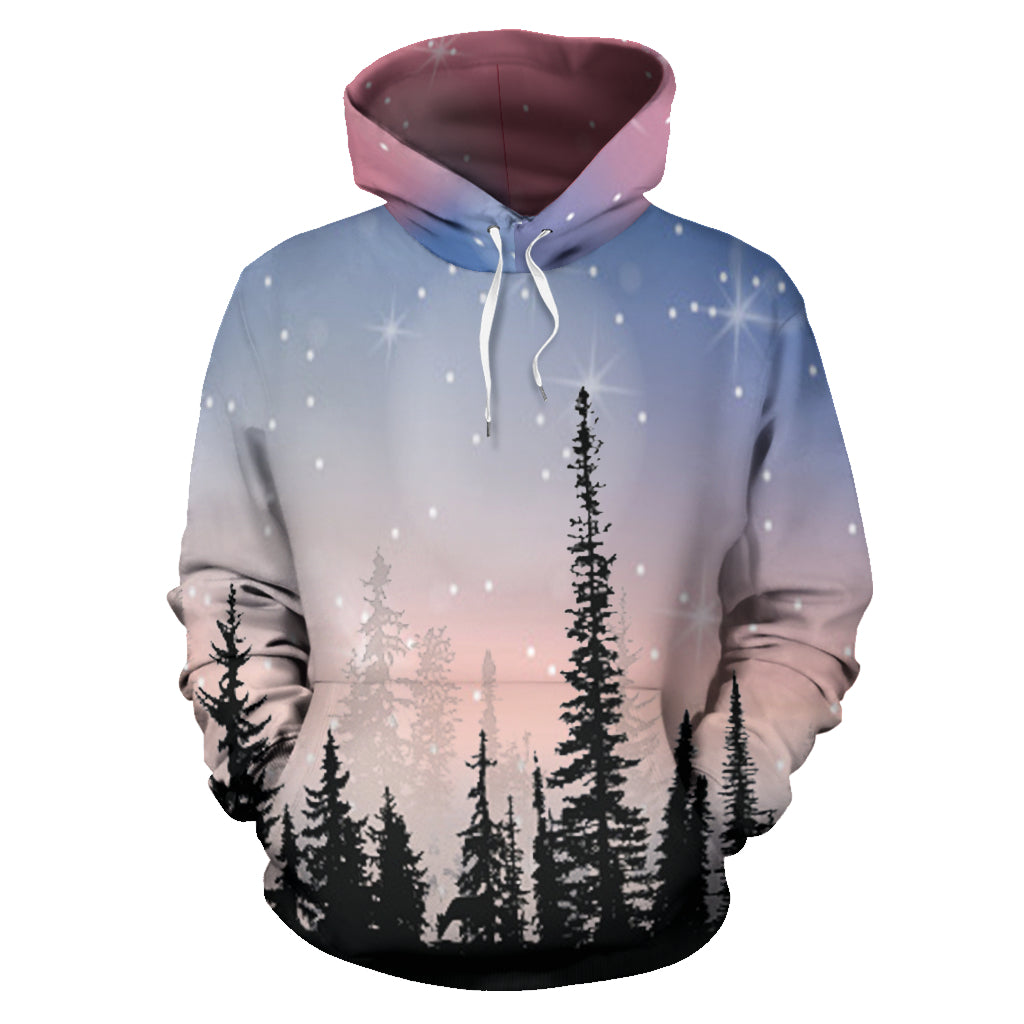Forest With Stars Hoodie