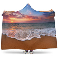Load image into Gallery viewer, Beach Sunset Hooded Blanket - $79.99 - 89.99
