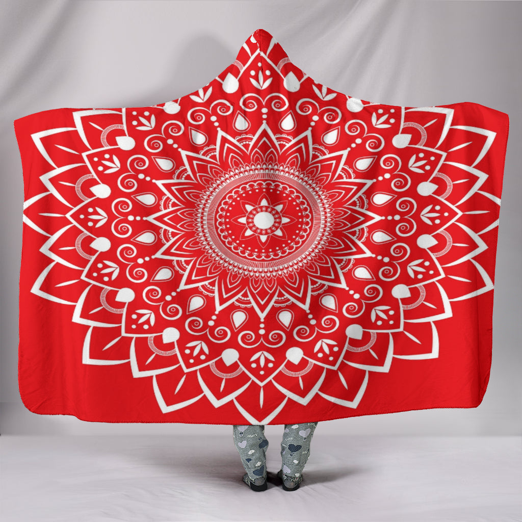 Red Mandala Hooded Blanket - $79.99 - 89.99