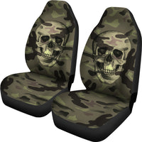 Load image into Gallery viewer, Camo Skull Car Seat Covers (Set of 2)
