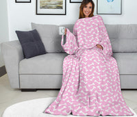 Load image into Gallery viewer, Dog Bones Adult Sleeve Blanket

