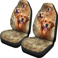 Load image into Gallery viewer, Golden Retriever Car Seat Covers (Set of 2)
