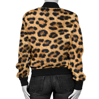 Load image into Gallery viewer, Women&#39;s Leopard Bomber Jacket
