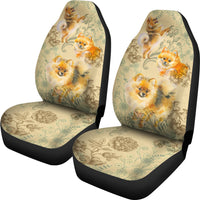 Load image into Gallery viewer, Pomeranian Car Seat Covers (Set of 2)
