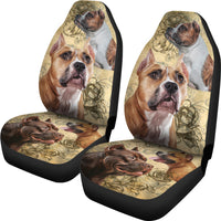 Load image into Gallery viewer, Staffordshire Bull Terrier Car Seat Covers (Set of 2)
