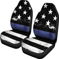 Load image into Gallery viewer, Blue Lives Matter Car Seat Covers (Set of 2)
