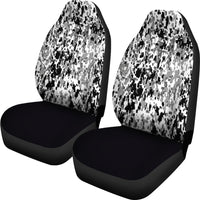 Load image into Gallery viewer, Black And White Camo Car Seat Covers (Set of 2)
