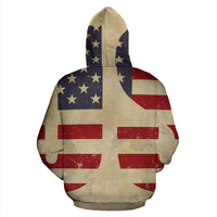 Load image into Gallery viewer, USA Flag Patriotic Hoodie
