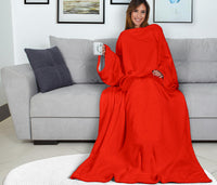 Load image into Gallery viewer, Red Adult Sleeve Blanket
