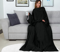 Load image into Gallery viewer, Black Adult Sleeve Blanket
