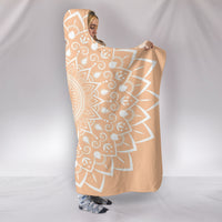Load image into Gallery viewer, Peach Mandala Hooded Blanket - $79.99 - 89.99

