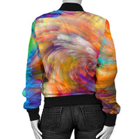 Load image into Gallery viewer, Women&#39;s Painted Colors Bomber Jacket
