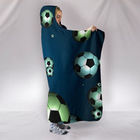 Load image into Gallery viewer, Bouncing Soccer Balls Hooded Blanket - $79.99 - 89.99
