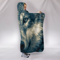 Load image into Gallery viewer, Wolf Head Hooded Blanket - $79.99 - 89.99
