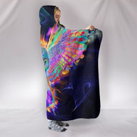 Load image into Gallery viewer, Electric Owl Hooded Blanket - $79.99 - 89.99
