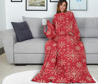 Load image into Gallery viewer, Christmas Snowflake Adult Sleeve Blanket
