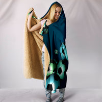 Load image into Gallery viewer, Bouncing Soccer Balls Hooded Blanket - $79.99 - 89.99
