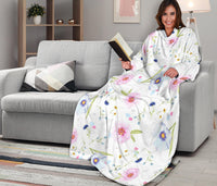 Load image into Gallery viewer, Floral Adult Sleeve Blanket
