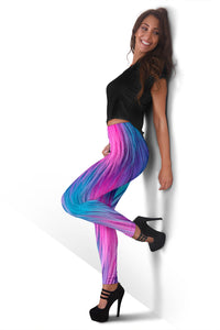 Load image into Gallery viewer, Furry Pink Blue Women&#39;s Leggings
