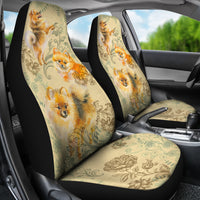 Load image into Gallery viewer, Pomeranian Car Seat Covers (Set of 2)

