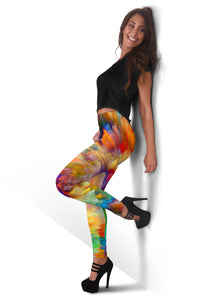 Load image into Gallery viewer, Painted Swirl Women&#39;s Leggings
