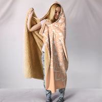 Load image into Gallery viewer, Peach Mandala Hooded Blanket - $79.99 - 89.99

